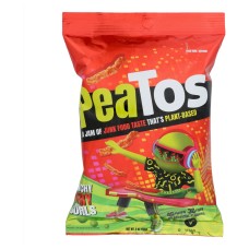 PEATOS: Fiery Hot Crunchy Curls, 4 oz