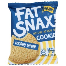 FAT SNAX: Lemony Lemon Cookies, 1.40 oz