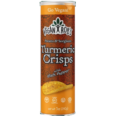 VEGAN ROB'S: Potato & Sorghum Turmeric Crisps, 5 oz