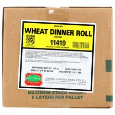 GONNELLA FROZEN: Wheat Dinner Roll Dough, 300 pc