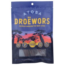 AYOBA: Droewors Premium Beef Sticks, 2 oz