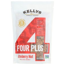 KELLYS FOUR PLUS GRANOLA: Granola Cranberry Nut, 12 oz