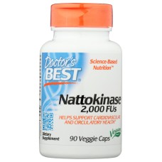DOCTORS BEST: Nattokinase 2000Fu, 90 vc