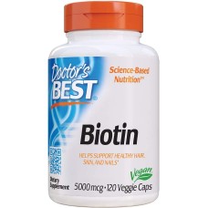 DOCTORS BEST: Biotin 5000Mcg, 120 vc