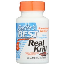 DOCTORS BEST: Real Krill 350Mg, 60 sg