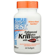 DOCTORS BEST: Enhanced Krill Plus Omega3s, 60 sg