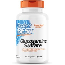 DOCTORS BEST: Glucosamine Sulfate 750Mg, 180 cp