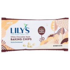 LILYS SWEETS: Chips Baking White Choc, 9 OZ