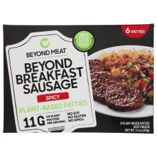 BEYOND MEAT: Beyond Breakfast Sausage Spicy Plant Based Patties, 7.4 oz