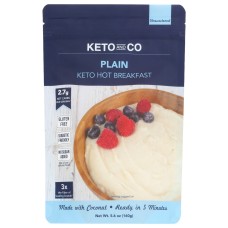 KETO & CO: Breakfast Plain Hot, 5.6 oz