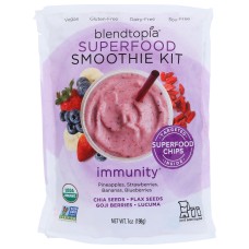 BLENDTOPIA: Immunity Organic Superfood Smoothie Kit, 7 oz