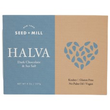 SEED & MILL: Sea Salt Dark Chocolate Halva, 8 oz