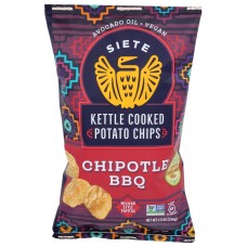 SIETE: Chips Potato Chipotle Bbq, 5.5 OZ