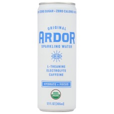 ARDOR ORGANIC: Original Sparkling Water, 12 fo