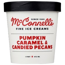MCCONNELLS FINE: Pumpkin Caramel & Candied Pecans, 1 pt