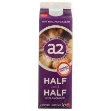 A2 MILK: Half And Half Milk & Cream, 32 fo