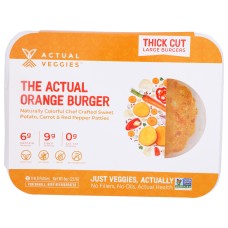 ACTUAL VEGGIES: Burger Orange, 8 oz