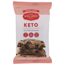 MISS JONES BAKING CO: Keto Ready To Bake Dough Chocolate Chip, 11.84 oz