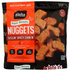ALPHA FOODS: Sizzlin Spicy Chik'n Nuggets, 10 oz