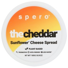 SPERO: The Cheddar Sunflower Cheese Spread, 6.5 oz