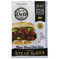 UNREAL DELI: Plant Based Steak Slices, 5 oz