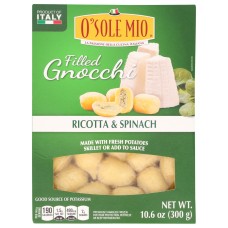 OSOLE MIO: Filled Gnocchi Ricotta & Spinach, 10.6 oz