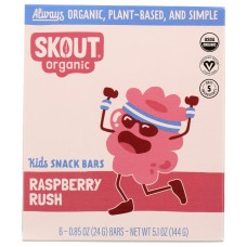 SKOUT: Organic Raspberry Rush Kids Bar, 5.1 oz