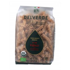 DEL VERDE: Fusilli Whole Wheat Organic Pasta, 16 oz