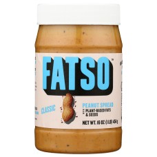 FATSO: Classic Peanut Butter Spread, 16 oz