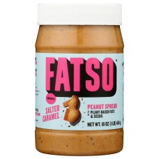 FATSO: Crunchy Salted Caramel Peanut Butter Spread, 16 oz