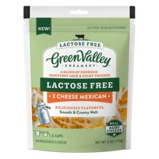 GREEN VALLEY CREAMERY: Lactose Free 3 Cheese Mexican Shredded, 6 oz