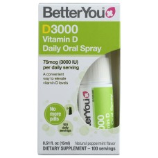 BETTERYOU: D3000 Vitamin D Oral Spray, 15 ml