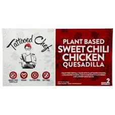 TATTOOED CHEF: Plant Based Sweet Chili Chicken Quesadilla, 9 oz