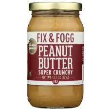 FIX & FOGG: Super Crunchy Peanut Butter, 13.2 oz