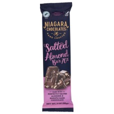 NIAGARA: Dark Chocolate Salted Almond Bar, 3 oz