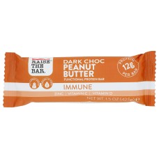 RAISE THE BAR: Bar Protein Immune Dark Chocolate Peanut Butter, 1.5 OZ