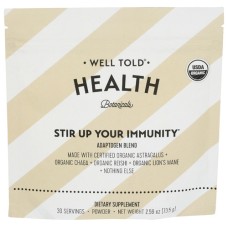 WELL TOLD HEALTH: Immune Adaptogen Powder PKT, 2.59 OZ