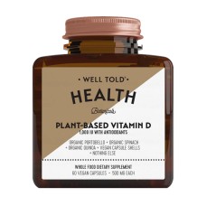 WELL TOLD HEALTH: Vitamin D 100 IU Plant, 60 vc
