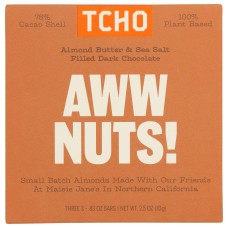 TCHO: Aww Nuts Chocolate Bar, 2.5 oz
