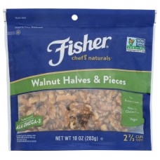 FISHER: Walnut Halves & Pieces, 10 oz