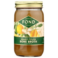 FOND BONE BROTH: Broth Bone Lemon N Garlic Chicken Organic, 14 FO