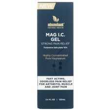 ABUNDANT NATURAL HEALTH: MAG IC Gel Strong Pain Relief, 3.4 fo