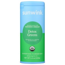 SUNWINK: Super Food Powder Detox Greens, 4.2 oz