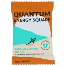 QUANTUM ENERGY SQUARE: Caramel Almond Sea Salt, 1.69 oz
