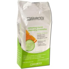GIOVANNI COSMETICS: Refreshing Facial Cleansing Towelettes, 30 pc