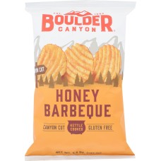 BOULDER CANYON: Kettle Cooked Honey Barbeque Potato Chips, 6.5 oz