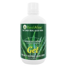 REAL ALOE: Organically Grown Aloe Vera Gel, 32 oz