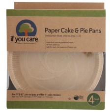 IF YOU CARE: Baking Pan Cake Pie Paper, 4 PC
