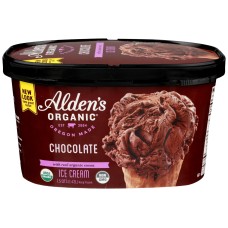 ALDENS ORGANIC: Organic Ice Cream Chocolate, 48 oz