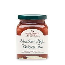 STONEWALL KITCHEN: Strawberry Apple Rhubarb Jam, 12.5 oz